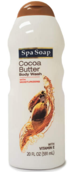 SPA SOAP 'Cocoa Butter' Body Wash with  Moisturizers with Vitamin E 591 ml